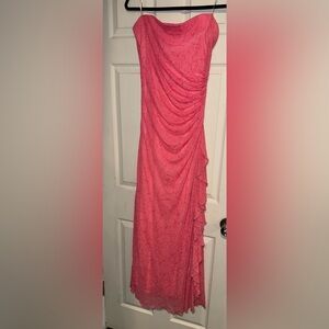 City Triangles Pink Strapless Dress